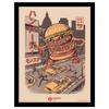 Ilustrata Burgerzilla Framed Poster