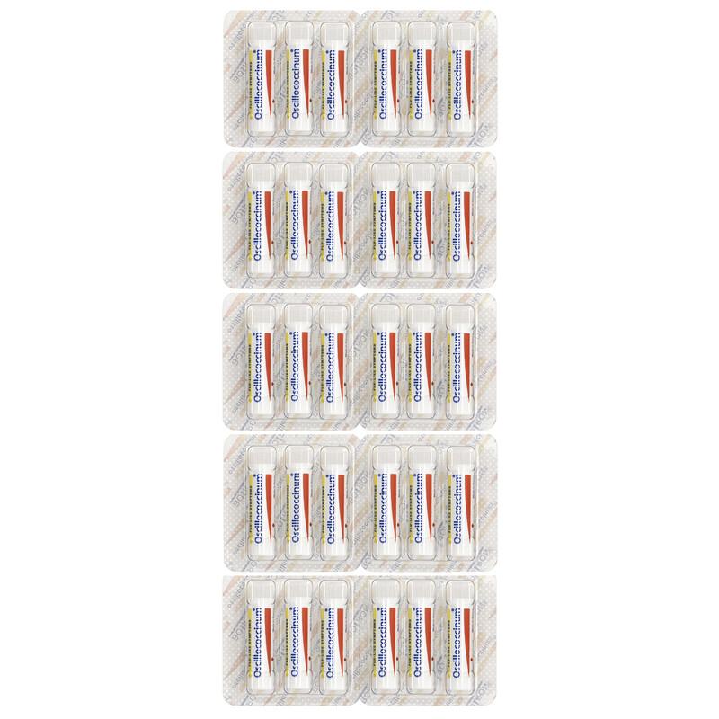 Oscillococcinum, Single Dose Tubes, Flu-Like Symptoms, Ages 2+, 30 Meltaway Pellets , 0.04 oz (1 g) Each