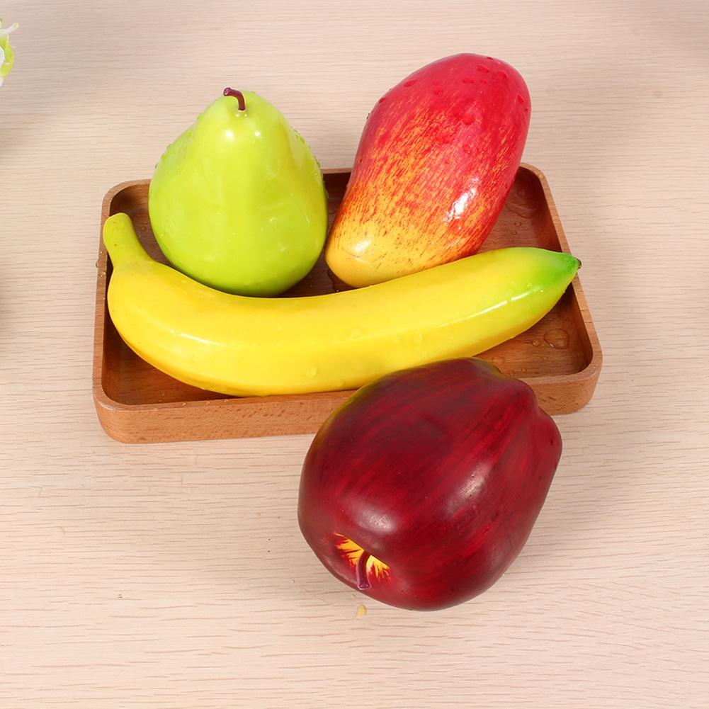8pcs/set Plastic Fruit Kitchen Artificial Fake Food Display Home Party Decor Craft Lifelike