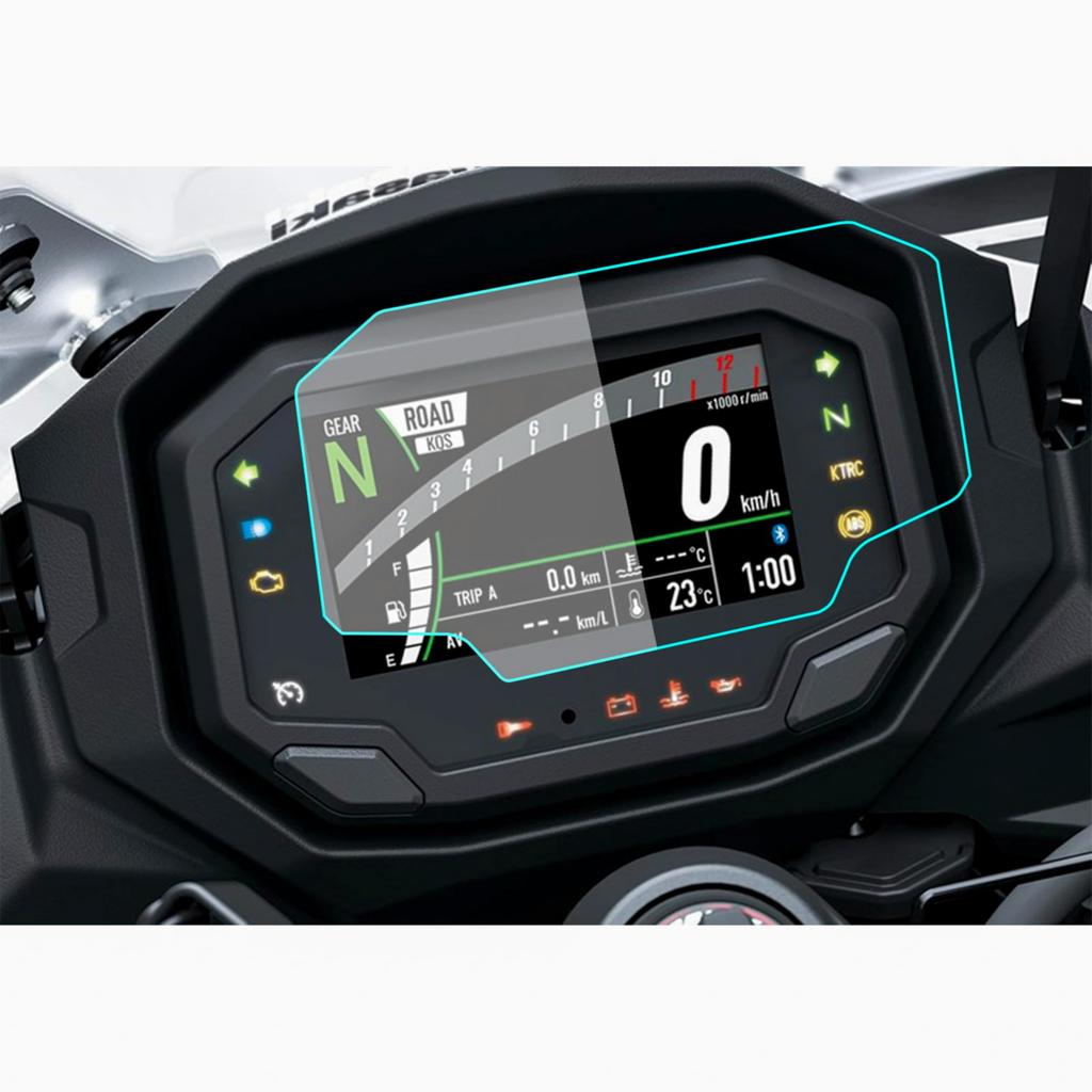 [Комплект из 2 штук] Защитная пленка для приборной панели для Kawasaki Z Ninja E-1 | Ninja 7