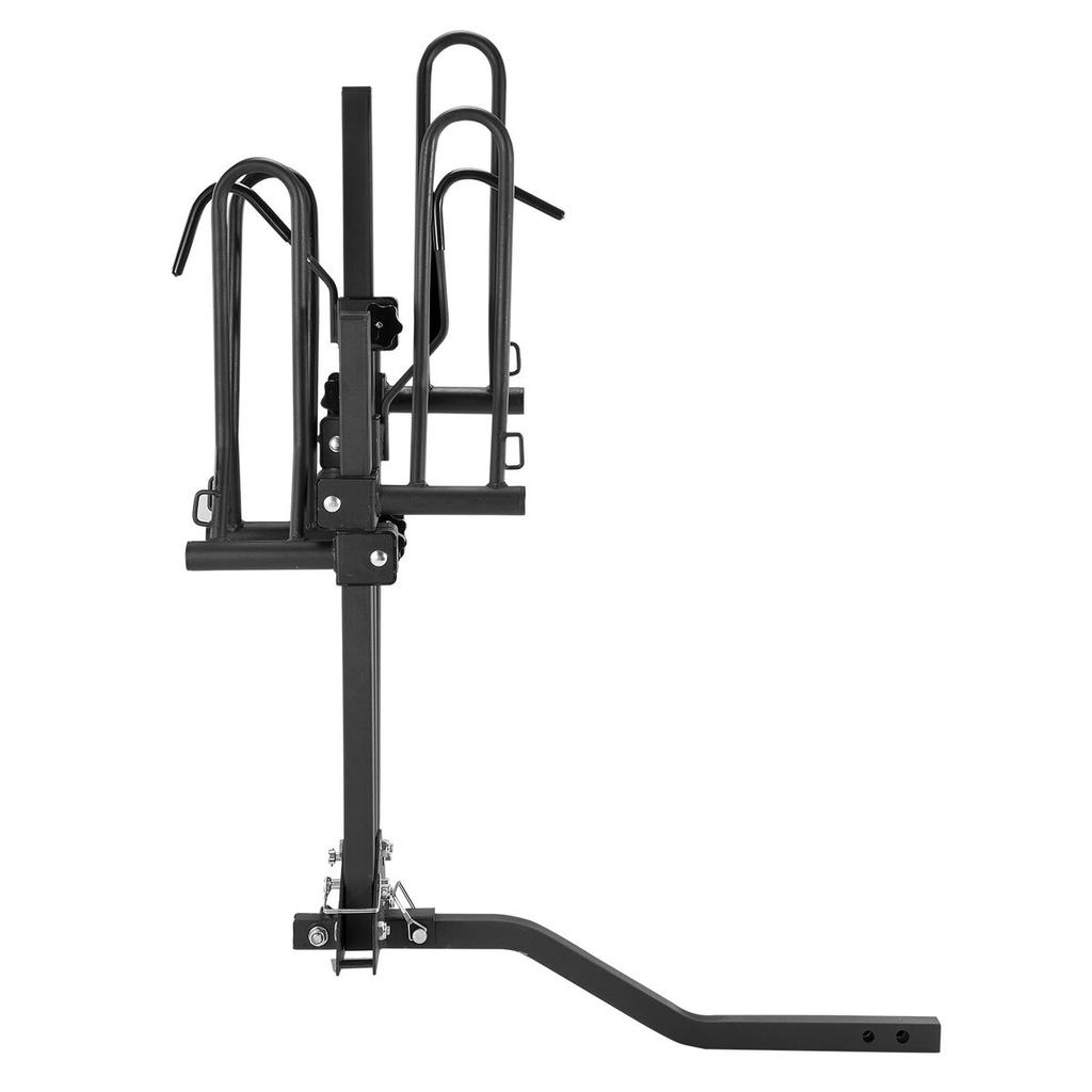 Hitch Mount Bike Rack, 2-Bike Platform Style, 80 LBS Max Capacity Bike Rack Hitch for 1.25-/2-inch Receiver, Titling and Folding Bike Carrier with