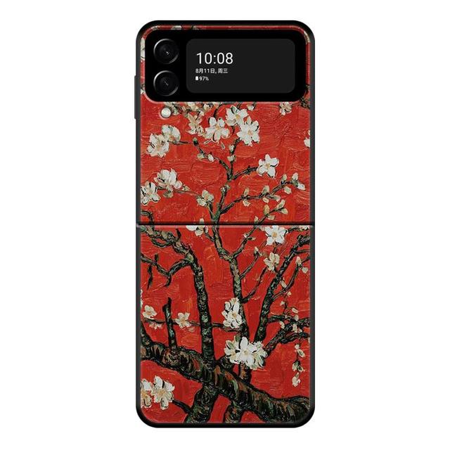 Чехол Van Gogh Art Retro Plum Blossom для Samsung Galaxy Z Flip 4 Z Flip3 5g, чехол для Galaxy Z Flip Pc, жесткий чехол для телефона