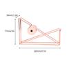 Металлический диспенсер для ленты, розовое золото, настольный резак для клейкой ленты, офисные принадлежности, украшение стола для