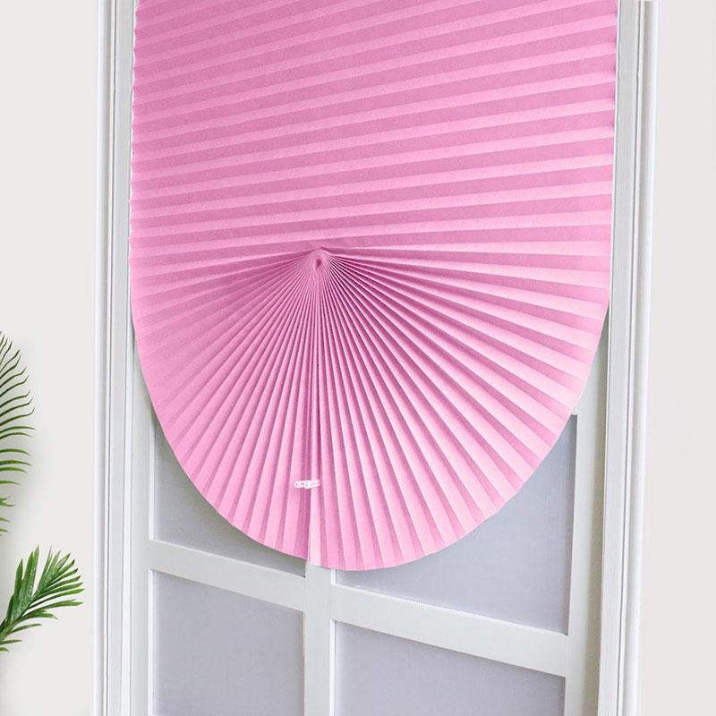 1Pc Bathroom Balcony Shades Pleated Blinds Self-adhesive Half Blackout Windows Curtains