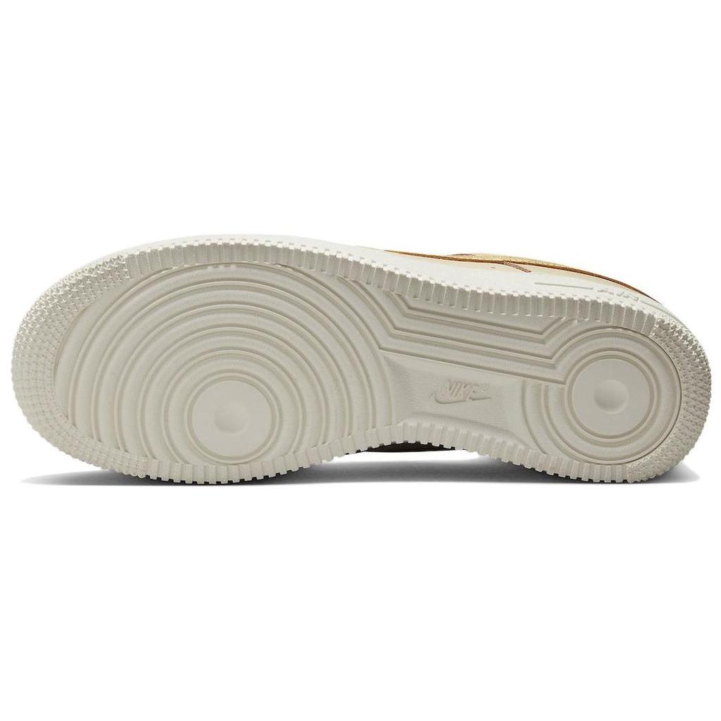 Nike Air Force 1 07 Essential Sanddrift Gold Women Sneakers Brown Phantom Metallic-Gold DQ7569-102