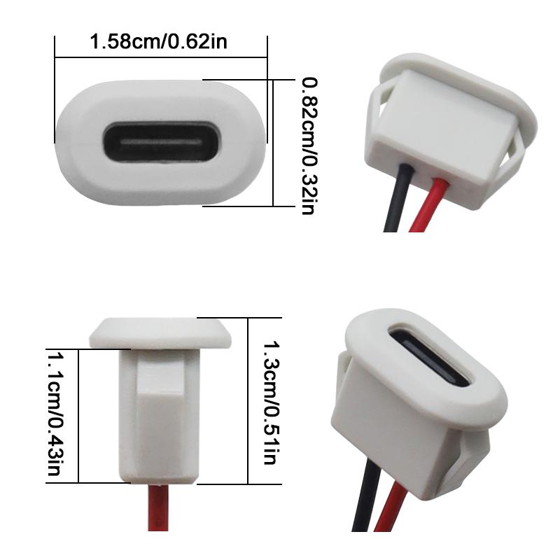 1-10 шт. Разъем USB Type C Type-C с пряжкой для карты Женский 3A Сильноточный разъем для быстрой зарядки Порт USB-C Разъем для зарядного устройства