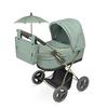 Doll Stroller - DE CUEVAS TOYS - Capriccio - Matching Umbrella - 48x26 Cm - Handlebar 60 Cm - Green