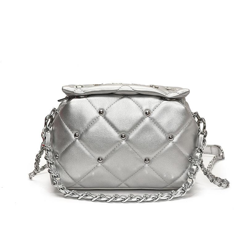 Shangxin Весенне-летняя ромбовидная женская маленькая сумка 2025 Новая модная популярная универсальная сумка через плечо сумка почтальона интернет-знаменитости