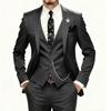 3 Pieces Suits for Men 2025 Slim Fit Groom Tuxedo Wedding Suits Best Man Groomsmen Formal Party Suit Male Trajes De Hombre