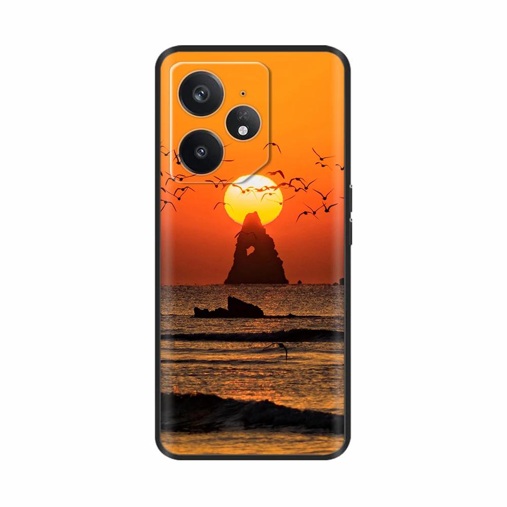 Для Realme Neo 7 Чехол Цветок Птица Мягкий Силикон ТПУ Чехол для Телефона Funda Для Realme Neo7 Чехол Realmi Neo 7 Coque Сумки для Телефона Чехлы