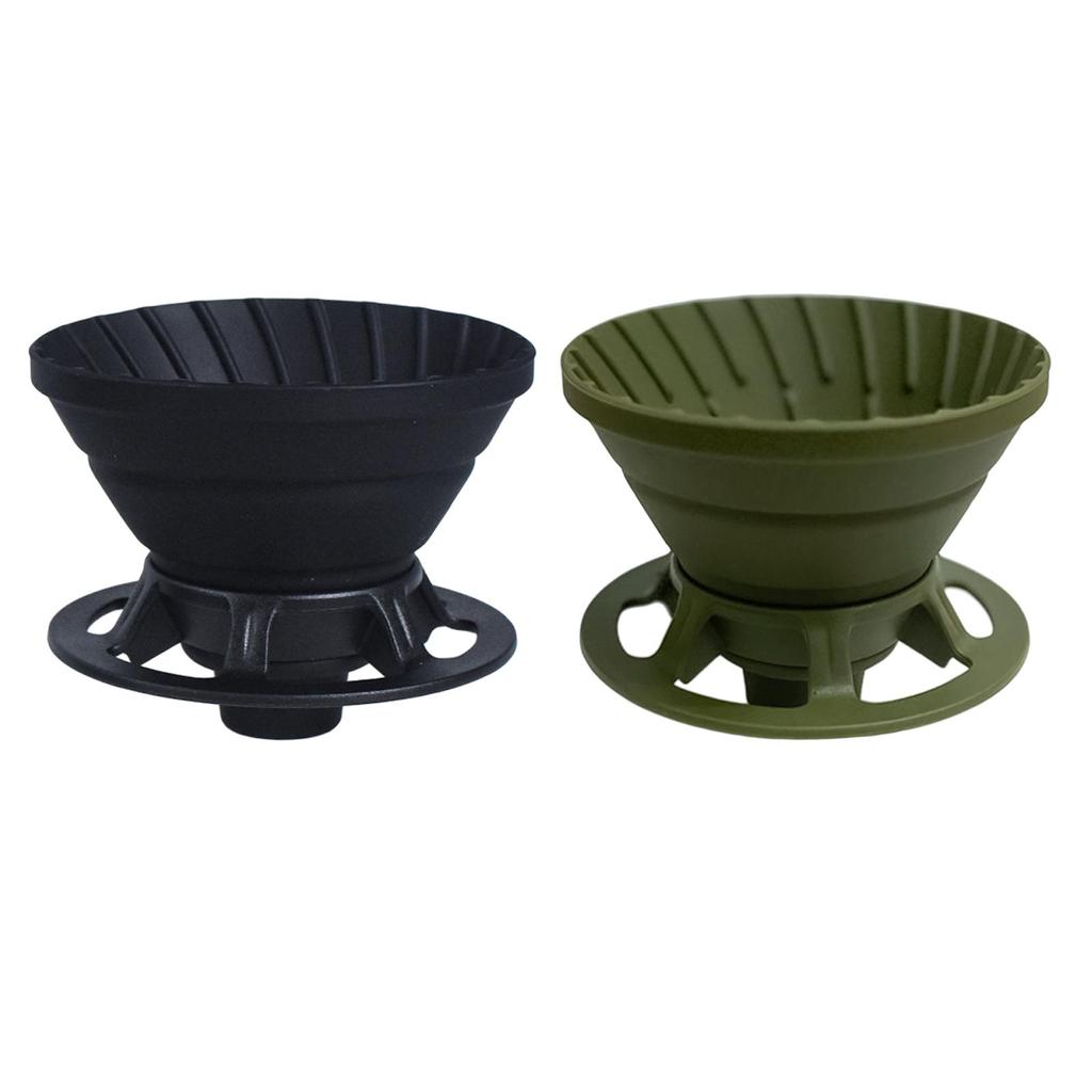 Coffee Dripper Filter Cone Filter Holder Foldable Service for 1 to 2 Cups Coffee