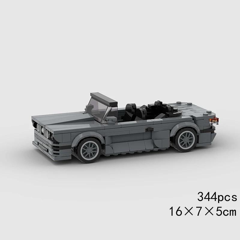 Скоростной кабриолет MOC Автомобиль Супергонка Техническое транспортное средство Модель Строительный блок Гоночный Раллийный Спортивный Кирпич Рождественский Подарок Игрушка Город