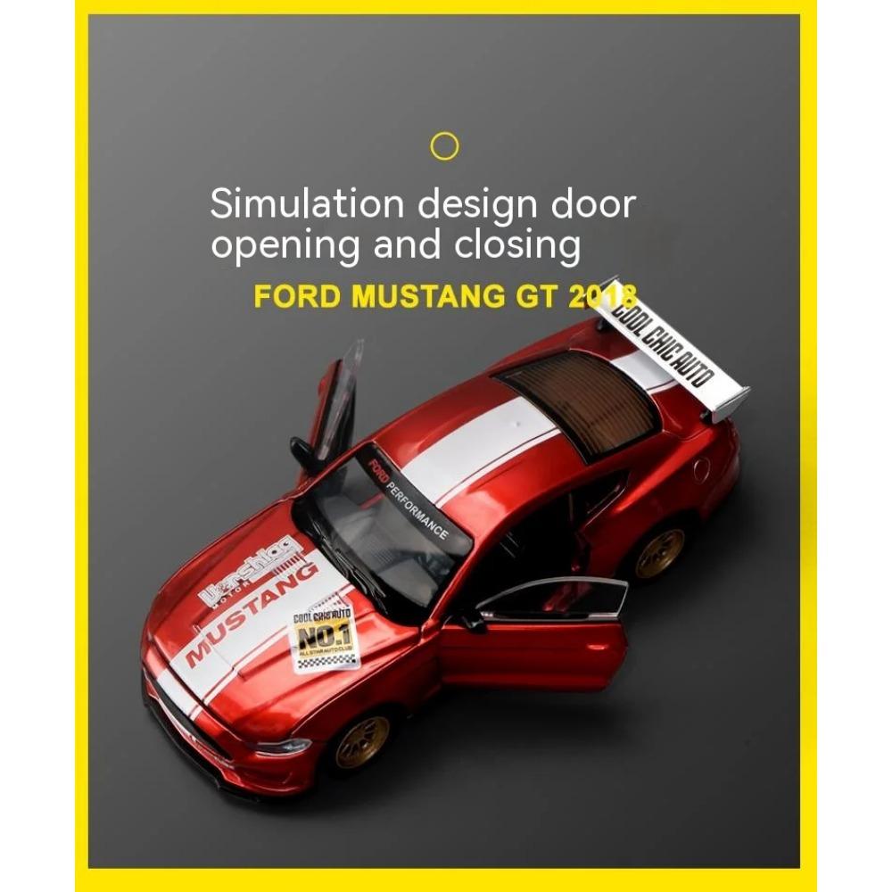 Набор для самостоятельной сборки модели автомобиля Ford Mustang из легкого сплава в масштабе 1/42 — уникальная коллекционная гоночная машина для любителей и энтузиастов