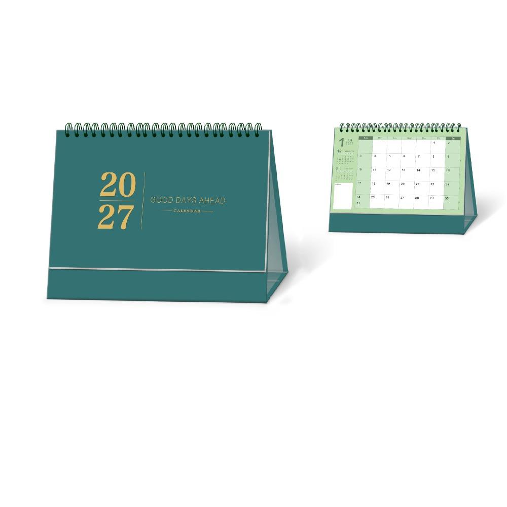 Morandi Color 2027 Desk Calendar Paper Flip Calendar Durable Academic Planner Desktop Decoration