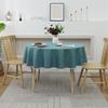 Декоративная скатерть Yousheng, однотонная, устойчивая к пятнам, моющаяся, легкий в уходе коврик для обеденного стола, круглая скатерть с орнаментом