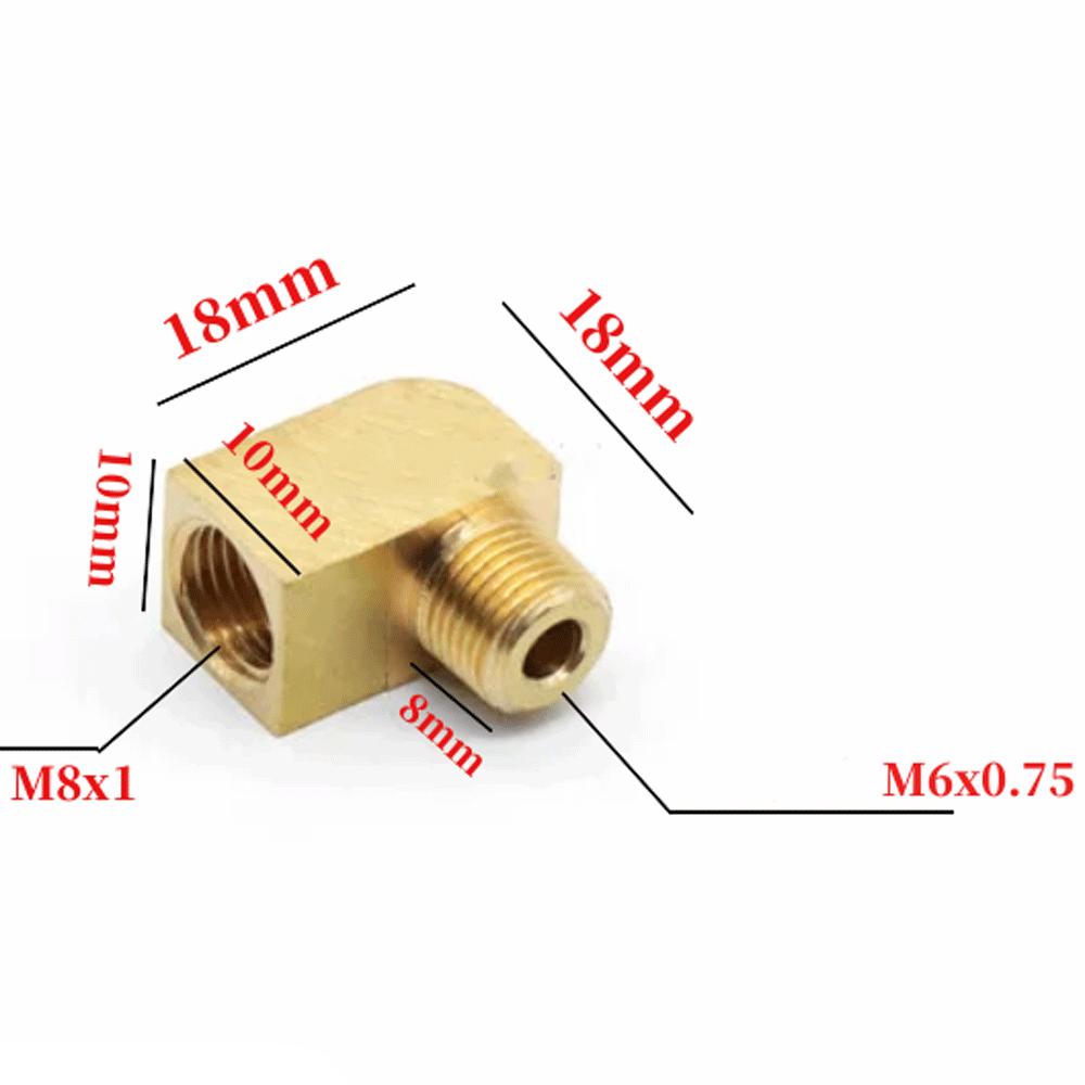 M6 M8 M10 1/8" BSP Мужской Женский Угольник 90 Градусов Блок Латунный Трубный Фитинг Соединитель Для Компрессионного Фитинга Масляная Смазка