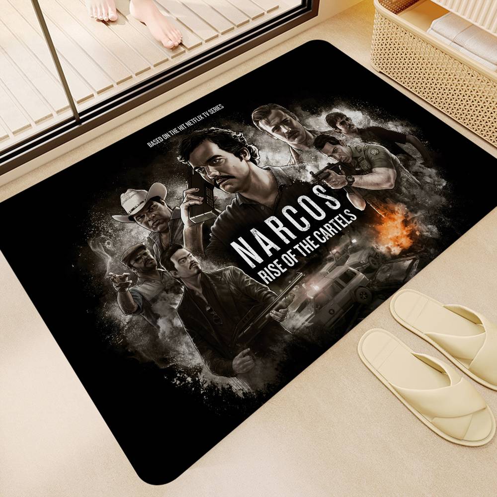 Movie N-Narcos TV Floor Mat Rectangle Anti-slip Home Soft Badmat Front Door Indoor Outdoor Mat Welcome Doormat