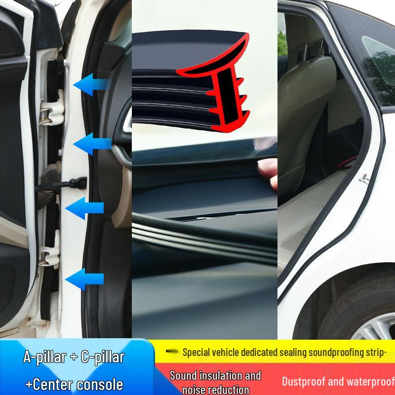 Звукоизоляционные уплотнители для Chevrolet Malibu XL, Cavalier & Lova для B-стойки, C-стойки и консоли