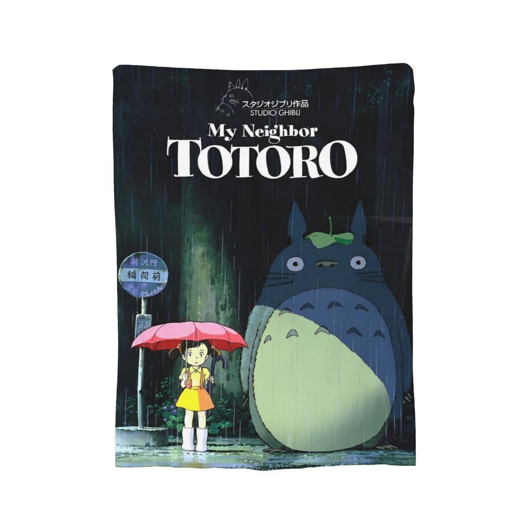 Традиционные вязаные одеяла Некобус Японские Т-Тоторо Кот-автобус Флисовый плед Постельные принадлежности Диван Портативные Мягкие Теплые Покрывала