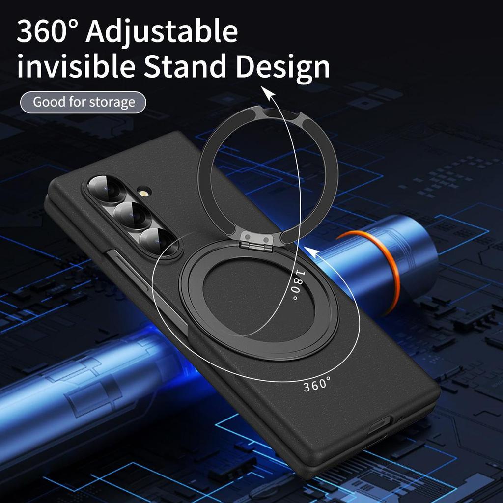 For Samsung Galaxy Z Fold4 5 6 7 8 Wide /Z Fold8 Ultra Hard PC Shockproof Phone Case Kickstand Holder Full Body Protective Cover With Screen Protector
