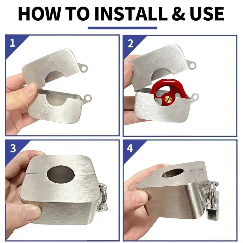 Faucet Lock Anti-Theft Garden Hose Tap Lock Water Spigot Lock Faucet Protection Cover Water Faucet Lock For Kitchen Outdoor