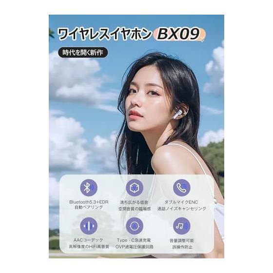 [Ультимативная продвинутая модель] Беспроводные наушники, Bluetooth-наушники, беспроводные наушники, Hi-Fi качество звука и глубокие басы, автоматическое подключение по
