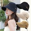 Summer Adjustable Wide Brim Sunhat UV Protection Hat Drawstring Fisherman Cap Sun Visors Hat Portable Foldable Women Bucket Hats