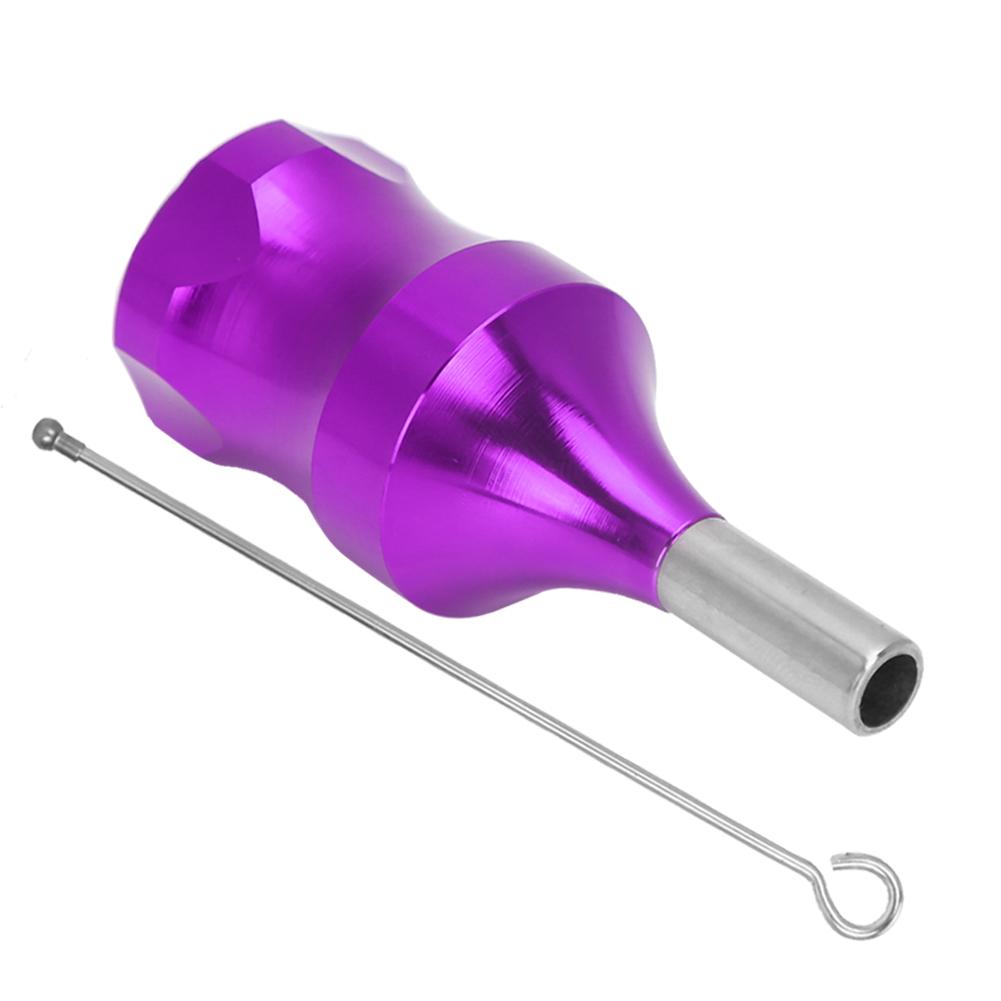 28мм Держатель для тату-машинки Алюминиевый сплав Картриджные иглы Держатель для тату Тату-принадлежности Фиолетовый
