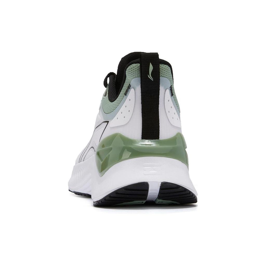 Li Ning Yue Ying 3.0 Minimalist Versatile Shock Absorbing Durable Breathable Low Top Running Shoes Men Sneaker White Green ARHU023-3