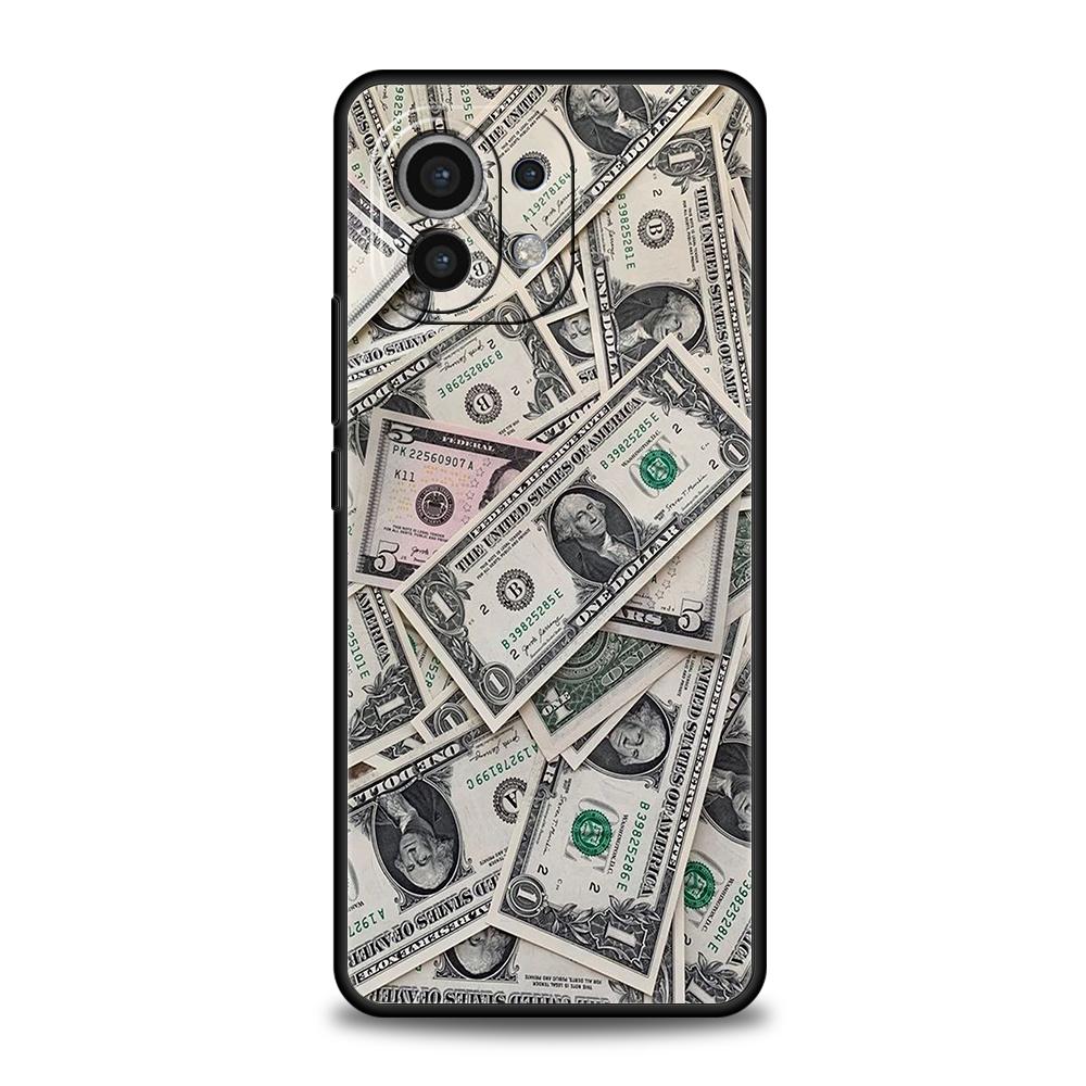 USD Dollar Cash Luxury Phone Case Cover for Xiaomi Mi 15 14 13 12 11 Ultra 14T 13T 12T 11T 10T Pro Lite 5G Shockproof Soft Capas
