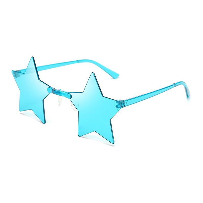 Creative Goggles Fashion Party Sunglasses Unisex Men Star Glasses Candy Color Shades Personality Women Rimless