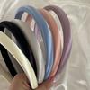 Fashion Solid Sponge Satin Slim Style Hairbands Sweetly Headbands for Women Girls Bezel for Party Gift Hair Bands Accessories
