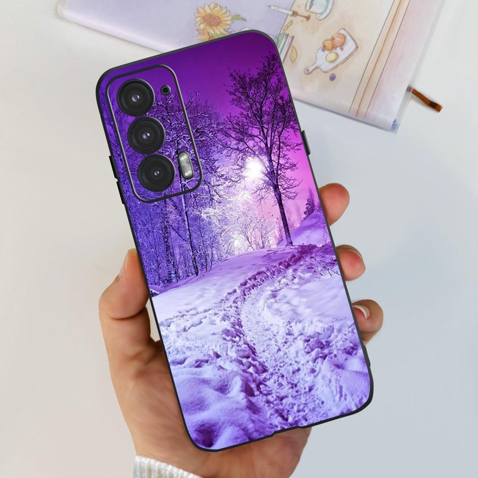 Силиконовый чехол Moto Edge 20 для телефона Motorola Edge 20 5G, чехол с милыми кошками и бабочкой, защитный бампер для Moto Edge20 XT2143-1 Funda