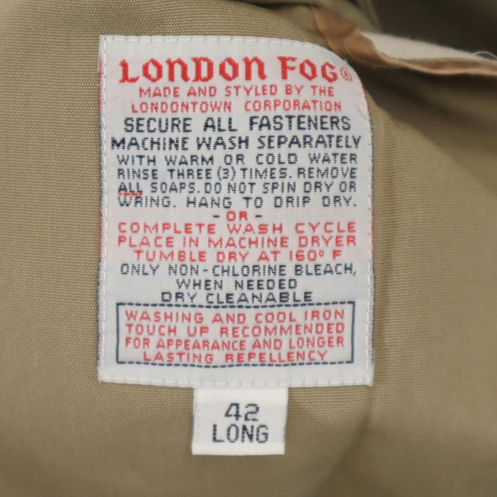 LONDON FOG Винтажный тренч 80-х 42 бежевый Мужской Б/У