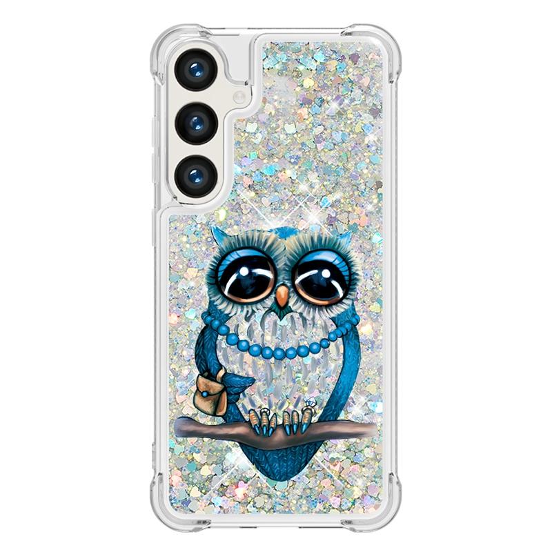 Чехол s24 fe на Для Funda Samsung Galaxy S24 FE Чехол Блестящий Динамичный Жидкий Чехол Для Samsung S 24 Ultra S24+ S24FE Чехлы Coque