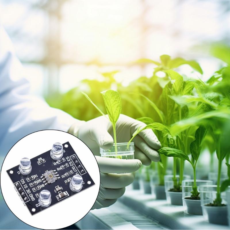 TCS230 TCS3200D Programmable Color Recognition Sensors Module AntiLight Interferences Wide Voltages 3 V 5V Compatible