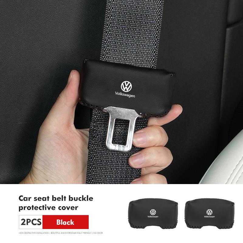 Car Seat Belt Buckle Anti-scratch Protector Cover Accessories For Volkswagen VW Scirocco Jetta Beetle Golf 4 5 6 Passat Polo B5 zg7