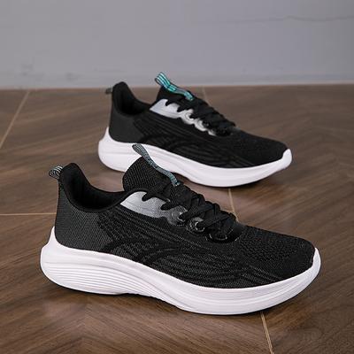 Осень новые женские кроссовки из летящего трикотажа, кроссовки для бега, дышащая сетчатая поверхность, повседневная спортивная обувь, легкая обувь для ходьбы, модная обувь