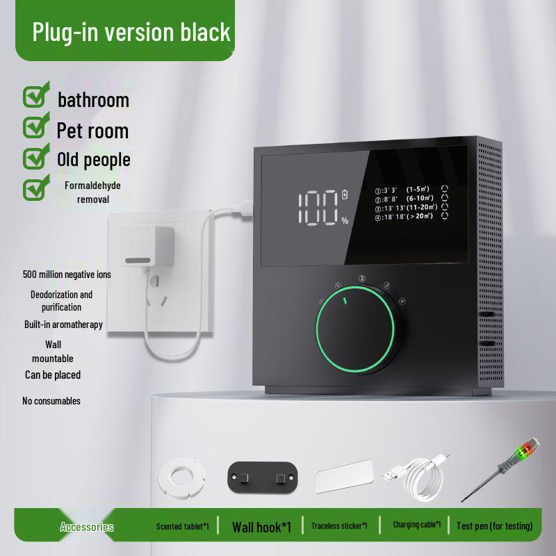 Очиститель воздуха с отрицательными ионами 2025: Удаляет формальдегид, дым и запахи домашних животных, идеально для ремонта нового дома.