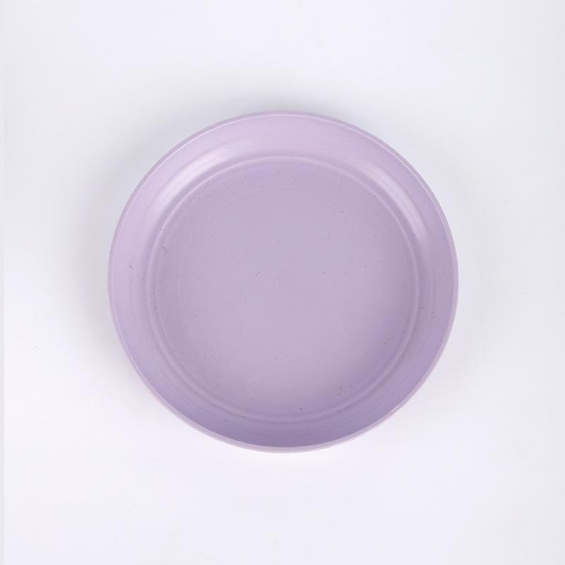 Food Plate Lightweight Wheat Straw Plates Unbreakable Dinner Plates Dishwasher Microwave Safe BPA Free Plastic Dinner Plates