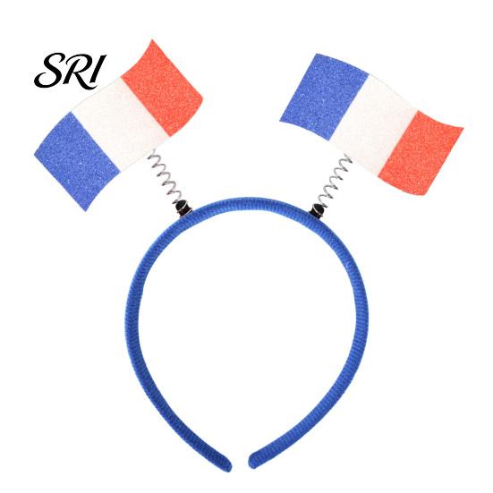 Photo Prop Headband Football for Women Men Soccer Cheering National Flag Eye-catching Party Headwear Hairband Game Day Accessories Sports Fans