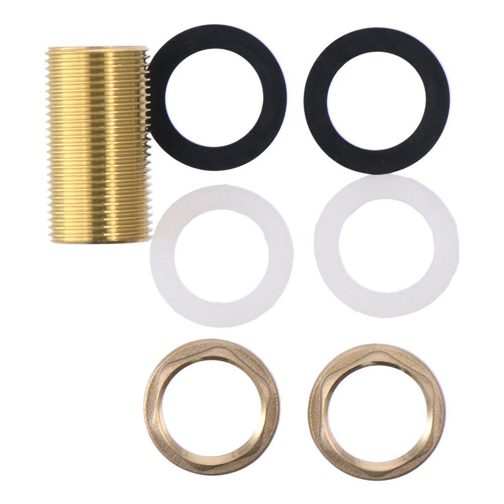 Brass Bulkhead Fitting G1/2 G3/4 G1 Male Hose Fitting Tube Adaptor  Water Tanks, Brass, Gold Tone