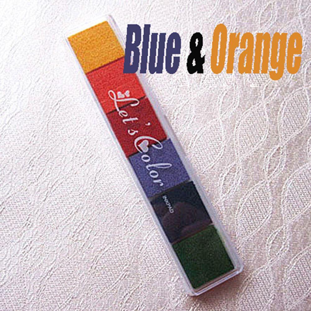 1 Pc Kids Toys Non-Toxic Gradient Color Ink Pad DIY Inkpad Rubber Stamp Oil Based Finger Print Nice Gift for Children Stamp