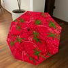 1PC strawberry pattern Automatic Open/Close Umbrella Compact Folding Umbrella with 8-Rib Shaft lightweight esign, Highquality Fabric1151A
