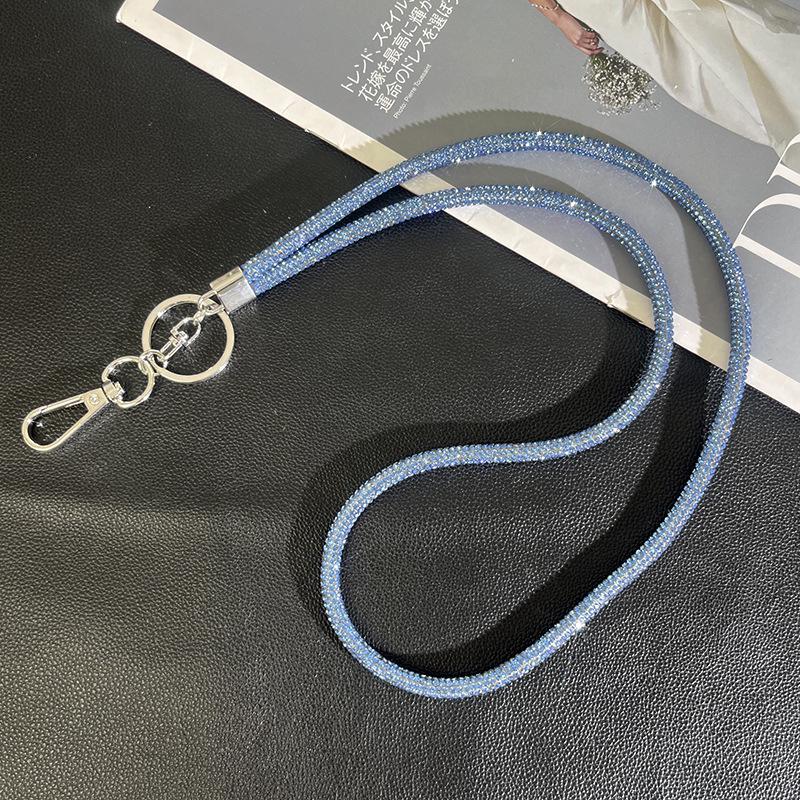 Light Luxury Rhinestone Phone Lanyard: Diamond Crossbody Chain & Bracelet Pendant.