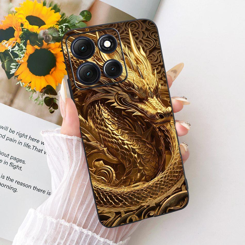 For Motorola Moto G86 Power Cool Dragon Tiger Pattern Phone Case For Moto G86 G86Power Black Silicone Soft Covers Bumpers