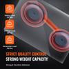 Glass Suction Cup, 4.7" 2 Pack 330 lbs Load Capacity, Vacuum Suction Cup with Aluminum Handle, Heavy Duty Industrial Suction Cup Lifter Tool for