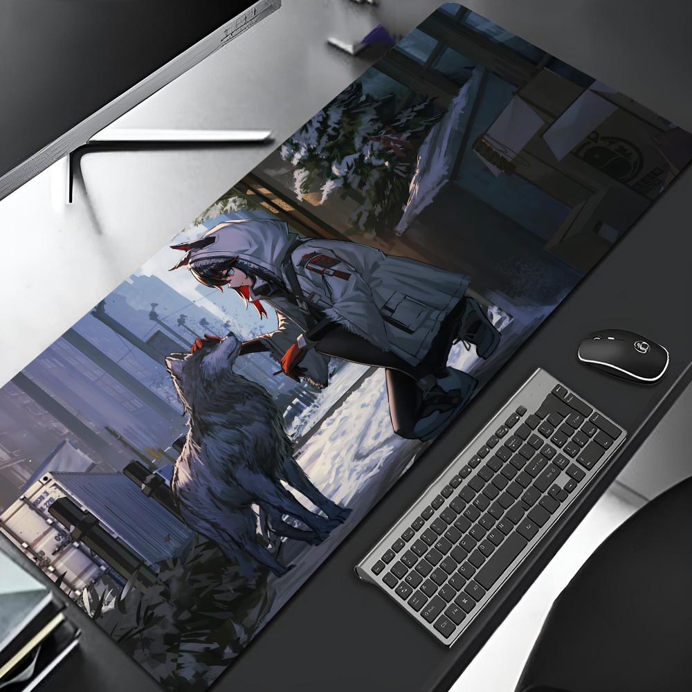 Коврик для мыши Arknights Видеоигра Край Большой Игровой Фиксирующий Компьютерный Игровой Большой Резиновый Художественный Коврик для Мыши Ноутбук Настольный Коврик