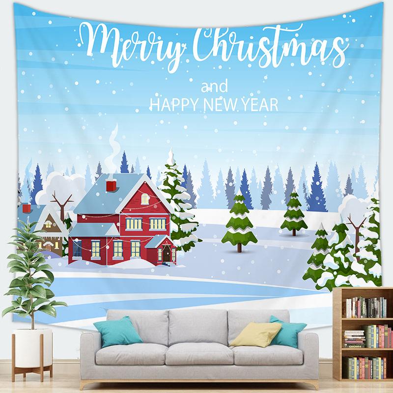 Рождественская серия Украшение Рождественский подвесной тканевый гобелен Настенное украшение