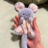 Cartoon Animal Doll Desktop Plush Toy Super Cute Mouse Bean Bag Wrist Pad Comfort Soft Plush Toy Stress Relief Doll Gift
